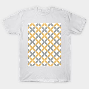 Diseño Geométrico en amarillo y gris T-Shirt